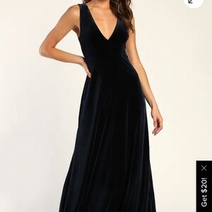 Lulus Stunning Luxury Navy Blue Velvet